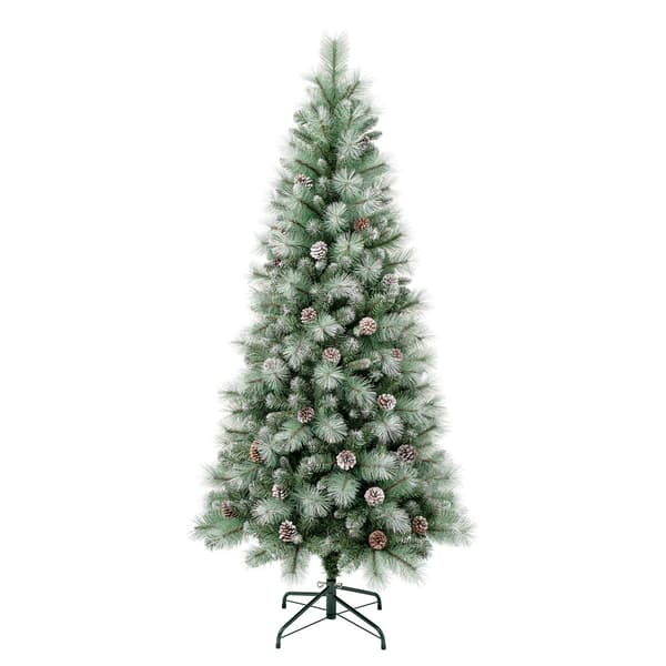 National Tree 6ft Perry Hard Needle Snow Tip Christmas Pine Tree