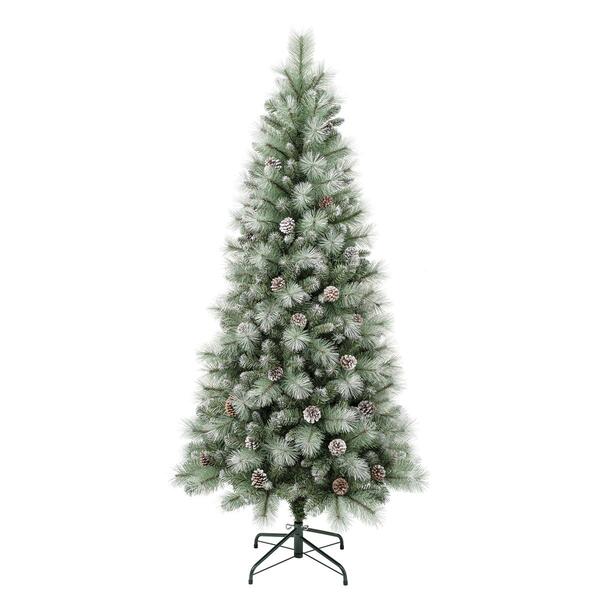 National Tree 6ft Perry Hard Needle Snow Tip Christmas Pine Tree - image 