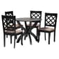 Baxton Studio Savina Modern Dark Brown Wood 5pc. Dining Set - image 1