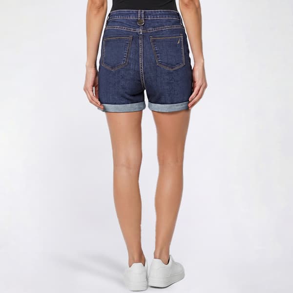 Womens Nautica Jeans Five Pockets Rolled Hem Denim Shorts