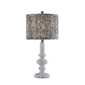 Adesso Ambrose Large Table Lamp with Pleated Navy/White Shade - image 1