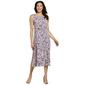 Womens Connected Apparel Sleeveless Ruched Waist Midi Dress - image 1