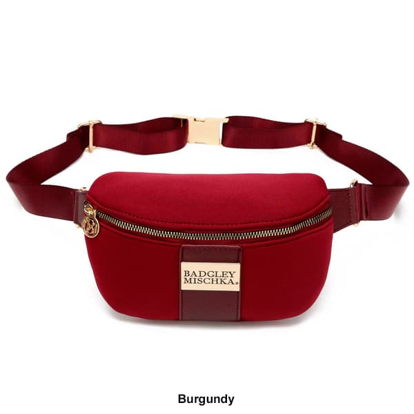 Badgley Mischka Sage Scuba &amp; Vegan Leather Belt Bag