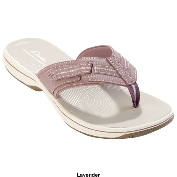 Clarks rose gold flip flops on sale