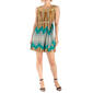 Womens 24/7 Comfort Apparel Golden Stripe Pleated Shift Dress - image 1