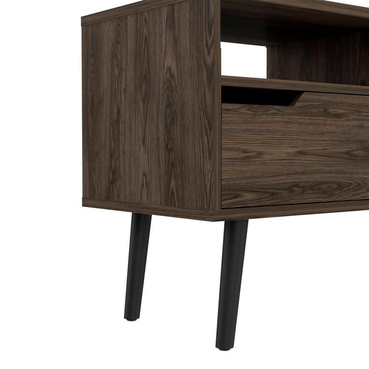 FM FURNITURE Hamburg Dark Walnut TV Stand