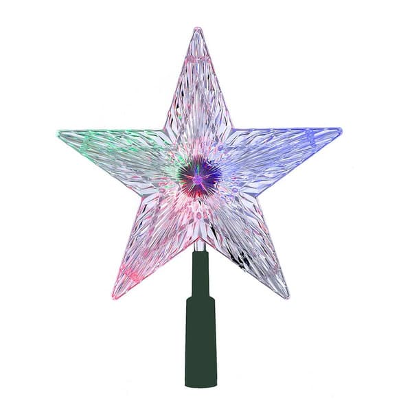 Kurt Adler 8.5in. LED Color-Changing Light Star Treetop - image 