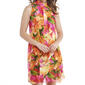 Womens Robbie Bee Sleeveless Tropical Floral Fit & Flare Dress - image 3