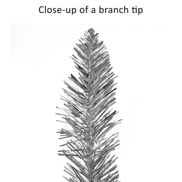Puleo International 4.5ft. Pre-Lit Tinsel Christmas Tree