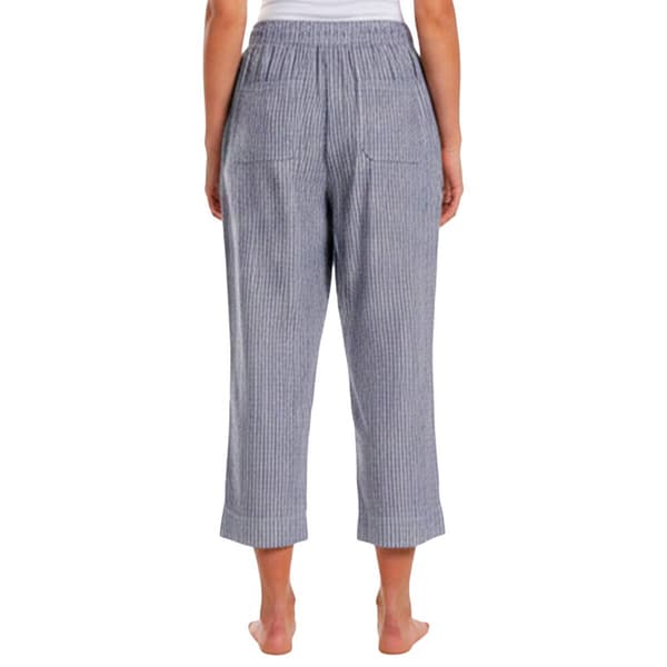 Womens Briggs Elastic Waist Stripe Four Pocket Capris