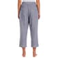 Womens Briggs Elastic Waist Stripe Four Pocket Capris - image 2