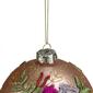 Northlight Seasonal 4.5in. Floral Applique Christmas Ornament - image 3