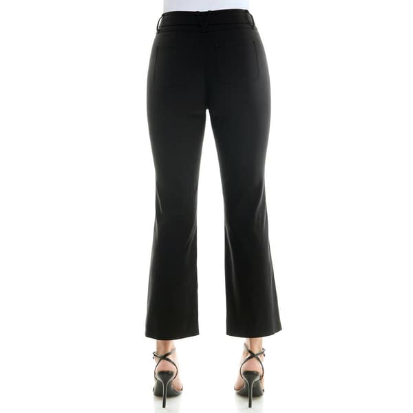 Womens Nicole Miller Nikki Stretch Tie Belt Pants