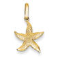 Womens Gold Classics(tm) 14k. Textured Hollow Starfish Charm - image 1
