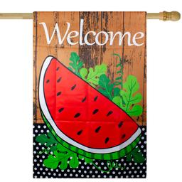 Northlight Seasonal Welcome Watermelon Slice Spring House Flag