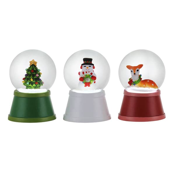 Mr. Christmas Mini Lit Snow Globes - Set of 3 - image 