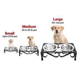 Indipets Wrought Iron Elevated Feeder