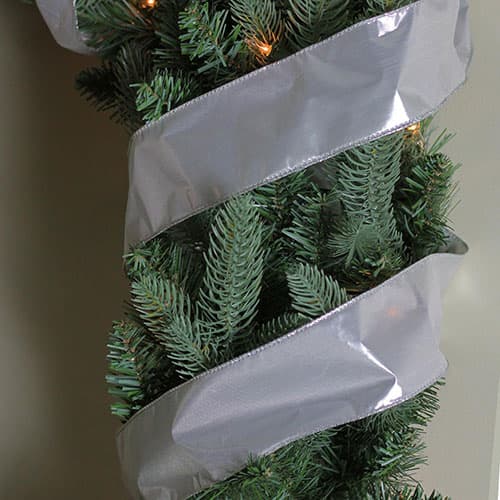 Northlight Seasonal 12pk. Solid Silver Wired Ribbon
