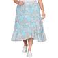 Plus Size Ruby Rd. Garden Variety Paisley Tile Pull On Skirt - image 1