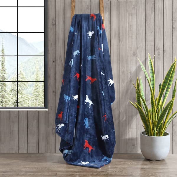 Eddie Bauer Buddy The Dog Plush-Fleece Throw
