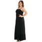 Juniors Plus Derek Heart Brushed Jersey Empire Lace Maxi Dress - image 5