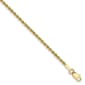 Gold Classics&#8482; 10kt. Diamond-cut Rope Chain Ankle Bracelet - image 2