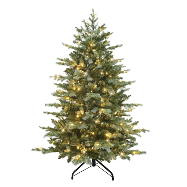 Puleo International 4.5ft. Pre-Lit Linden Fir Christmas Tree