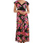 Womens Absolutely Famous Sleeveless Color Block Maxi Dress - image 3