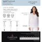 Womens Cuddl Duds® Softwear Lace Edge Long Sleeve V-Neck Tee - image 4
