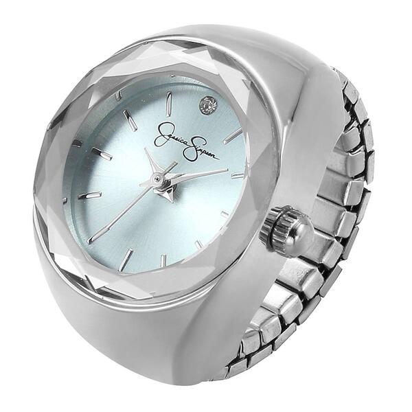Womens Jessica Simpson Faceted Glass Ring Watch - JR0006SL - image 