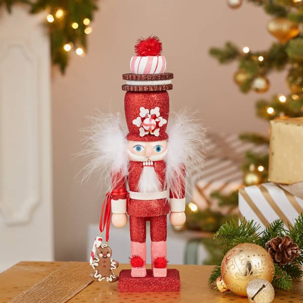 Kurt S. Adler Hollywood Red Gingerbread Nutcracker w/ Cookie Hat