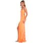 Juniors Crystal Doll Marigold Strappy Sheath Dress - image 4