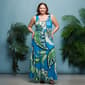 Plus Size 24/7 Comfort Apparel Blue Paisley Sleeveless Maxi Dress - image 5