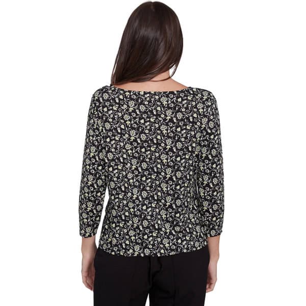 Womens Emaline Key Items 3/4 Sleeve Tie Front Blouse