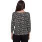 Womens Emaline Key Items 3/4 Sleeve Tie Front Blouse - image 2