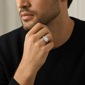 Mens Lynx Sterling Silver 1ctw. Lab-Grown Diamond Ring - 14R10SI - image 5