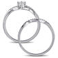 Loveblooms&#8482; Princess & Round Diamond Bridal Ring Set - image 3