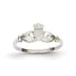 Gold Classics(tm) 14kt. Polished & Satin Claddagh Ring - image 1
