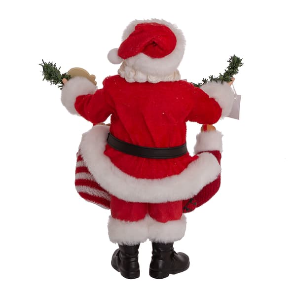 Kurt S. Adler 10.5in. Santa With Adopt-A-Pet Garland Figurine