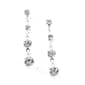 Rosa Rhinestones 4 Stone Drop Earrings - image 1