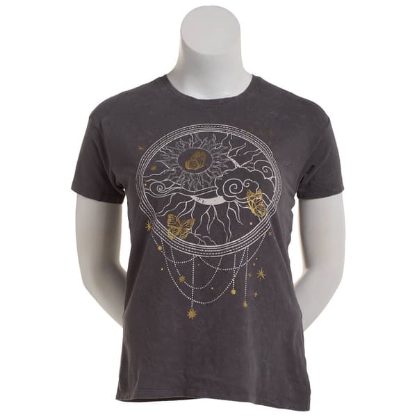 Juniors Attitude Not Included Butterfly Dream Catcher Graphic Tee