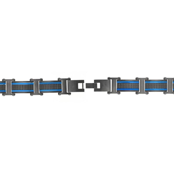 Mens Lynx Stainless Steel Link Bracelet