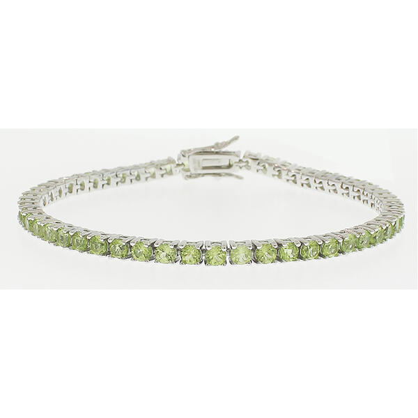 Gemstone Classics&#40;tm&#41; 3.00mm Round Peridot Bracelet - image 