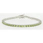 Gemstone Classics&#40;tm&#41; 3.00mm Round Peridot Bracelet - image 1