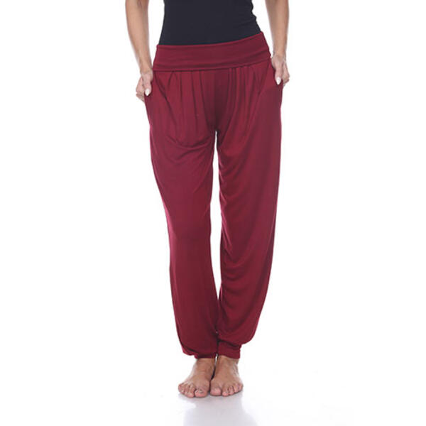 Womens White Mark Solid Harem Pants - image 