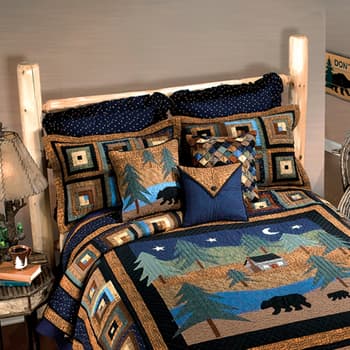 Donna Sharp Midnight Bear Cotton Quilt Set - Boscov's