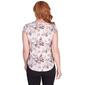 Womens Emaline Key Items Floral Cap Sleeve Tee - image 2