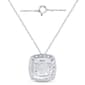 Nova Star® Lab Grown Diamond Cushion Double Halo Pendant - image 4