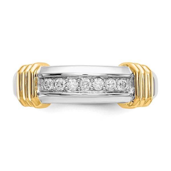 Mens Gentlemens Classics™ 14kt. Two Tone 1/4ctw. Diamond Ring