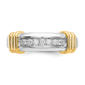 Mens Gentlemens Classics™ 14kt. Two Tone 1/4ctw. Diamond Ring - image 4